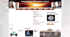 Desktop Screenshot of nepalgoodnews.com